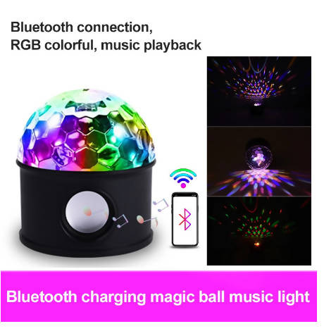 Bluetooth Music Light Rechargeable Smart Colorful Crystal Magic Ball Light | in Bahrain | Halabh