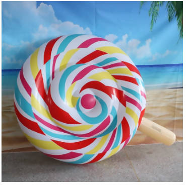 Summer Women Inflatable Giant Lolipop Pool Float Swimming Fun Raft Bed Mattress