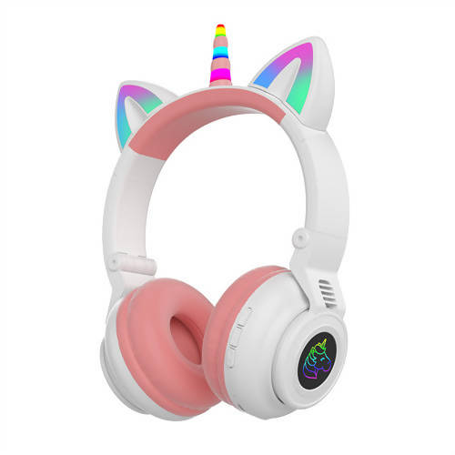 Unicorn Headset Wireless Headphone With Microphone White