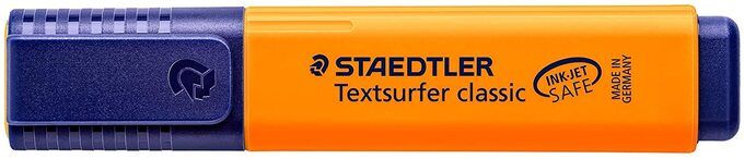 Staedtler Textsurfer Classic Highlighter Pen Orange Box of 10 Pieces ST-364-04