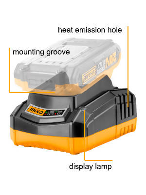 INGCO 20V Fast Intelligent Charger