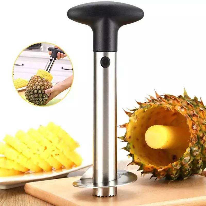 Pineapple Corer-Slicer Stainless Steel Easy To Use Pineapple Peeler Pineapple Slicers Fruit Cutter Corer Slicer Kitchen Tools