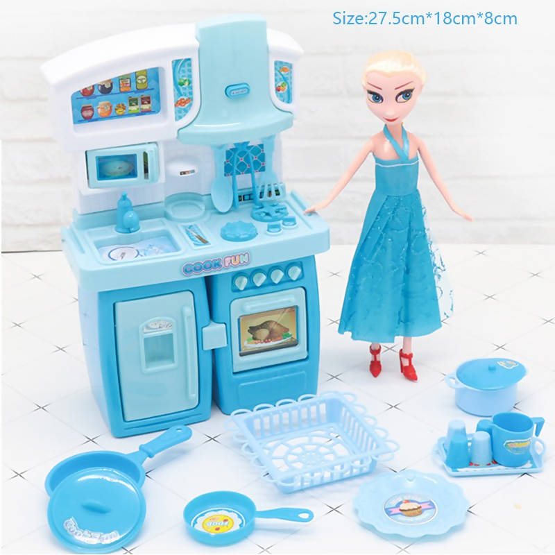 Kitchen Set With Doll