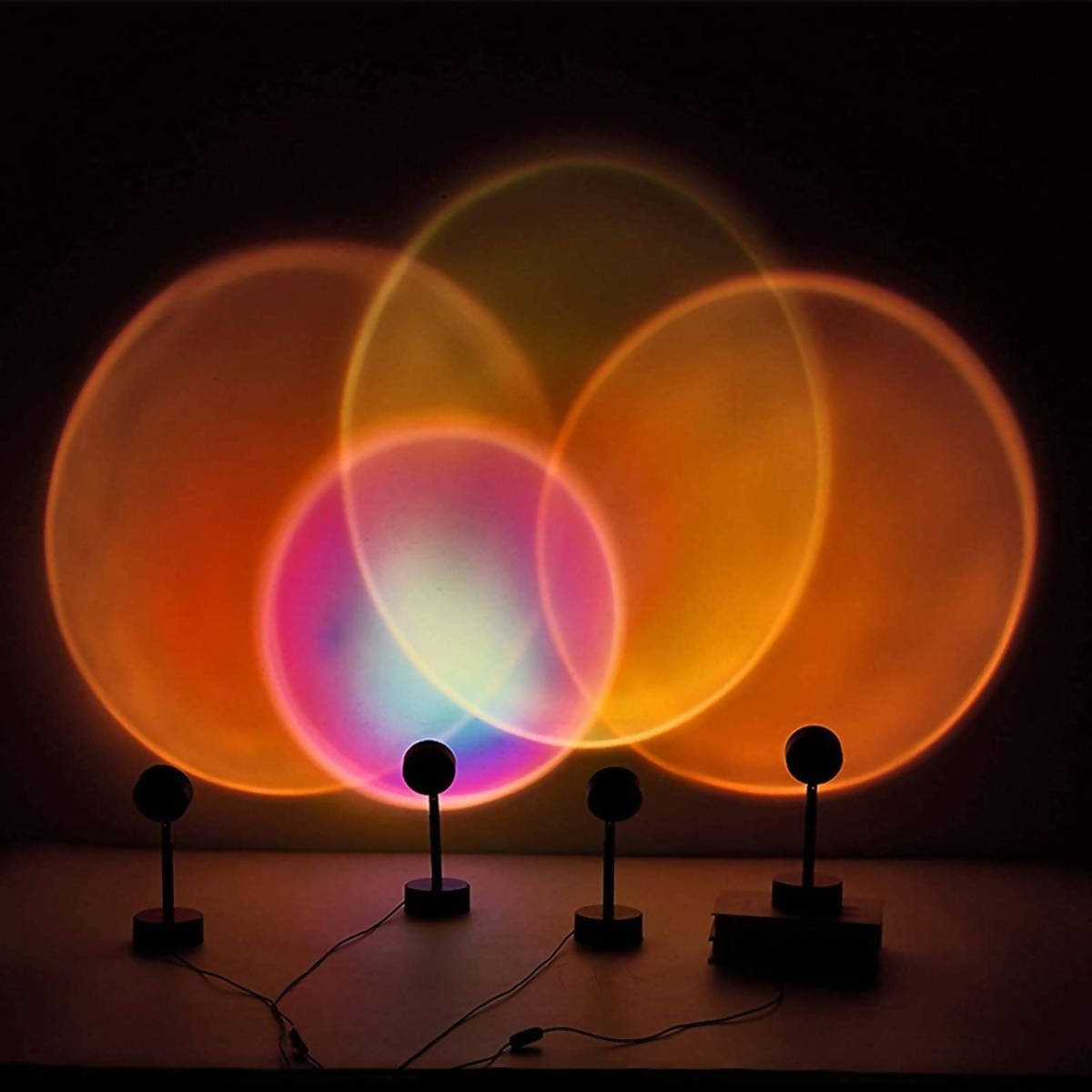 New Sunset Table Lamp Rainbow Light Projection