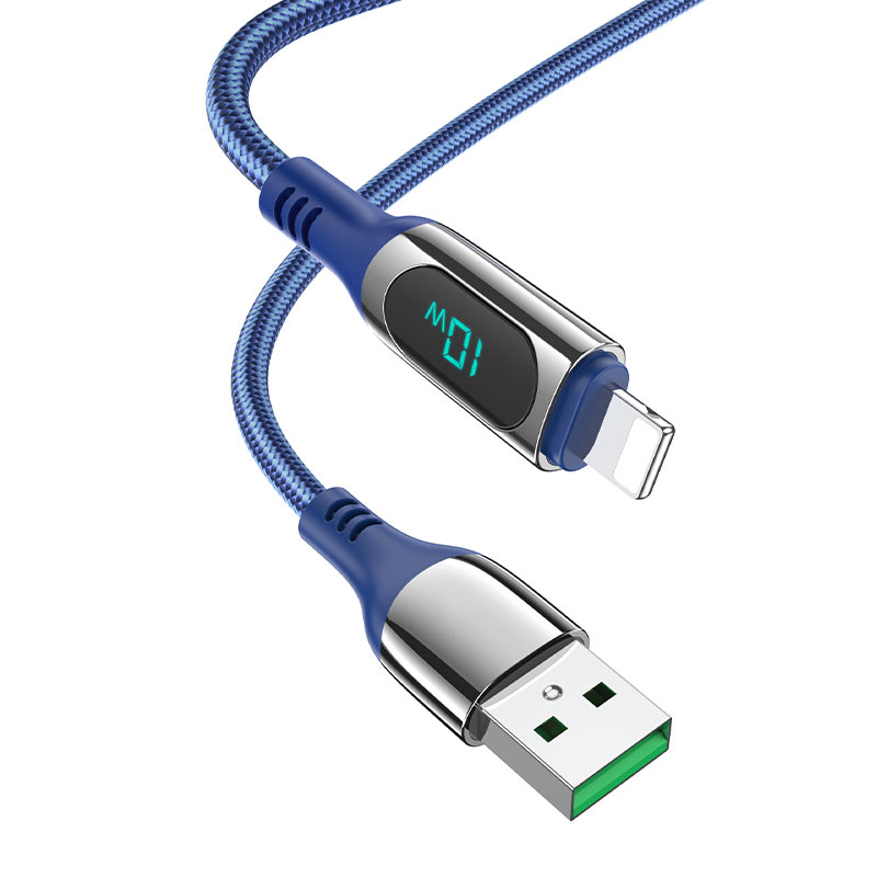 Hoco USB To Lightning Charging Power Display Extreme Data Sync