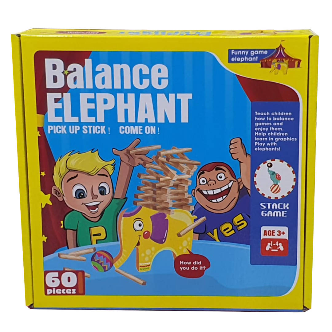 Baby Toys Educational Elephant Balancing Blocks Wooden Toy