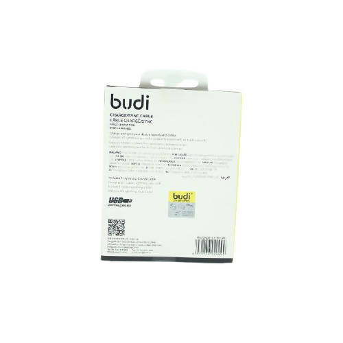 Budi M8J150L09 USB Lightning 3M 2.4A Faster-BLACK