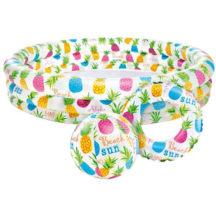 Intex 3 Ring Pool Set Pineapple