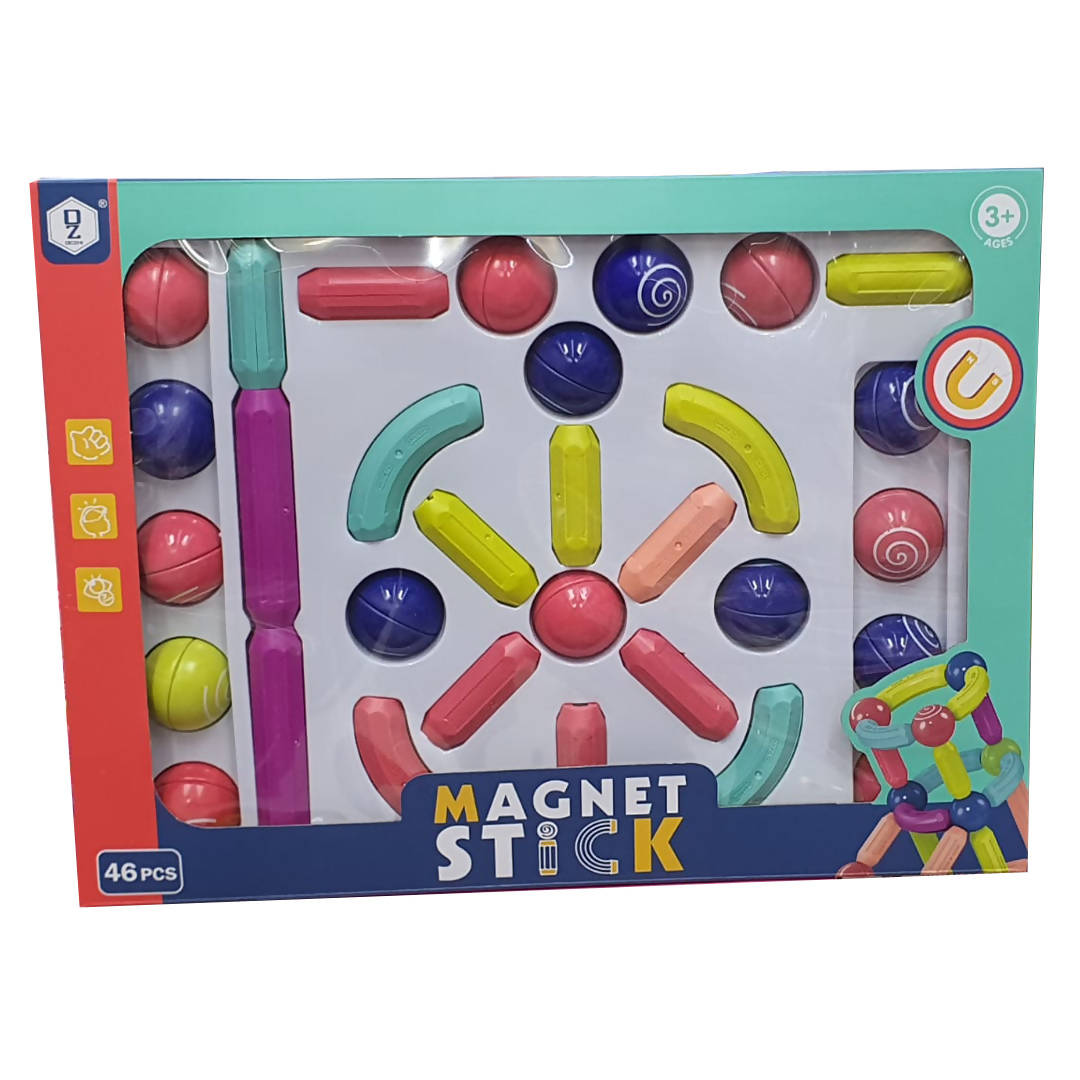 Kids Magnetic Constructor Block Designer Set Magnet Stick Rod Building Blocks