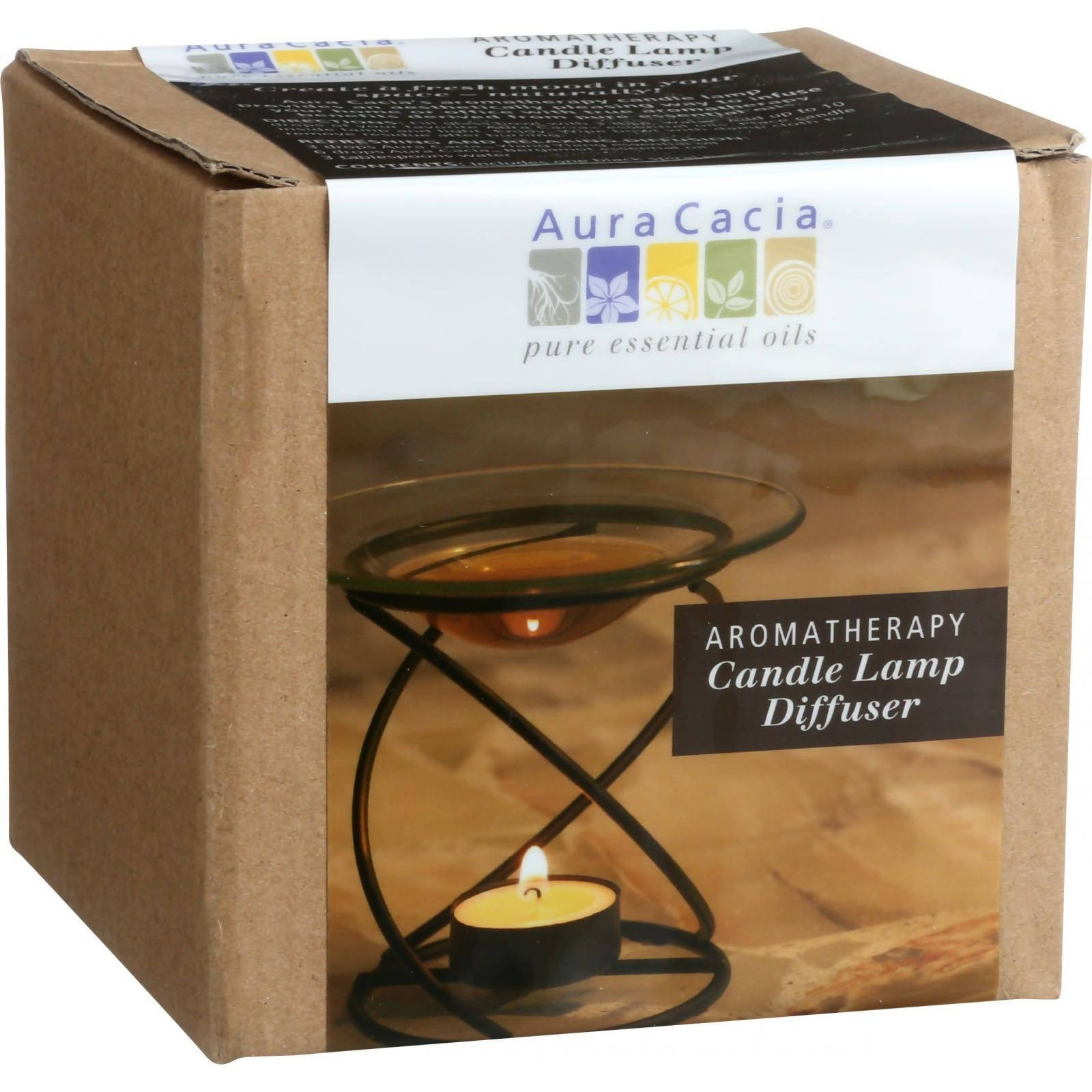 Aura Cacia Spiral Candle Lamp1 Count Black