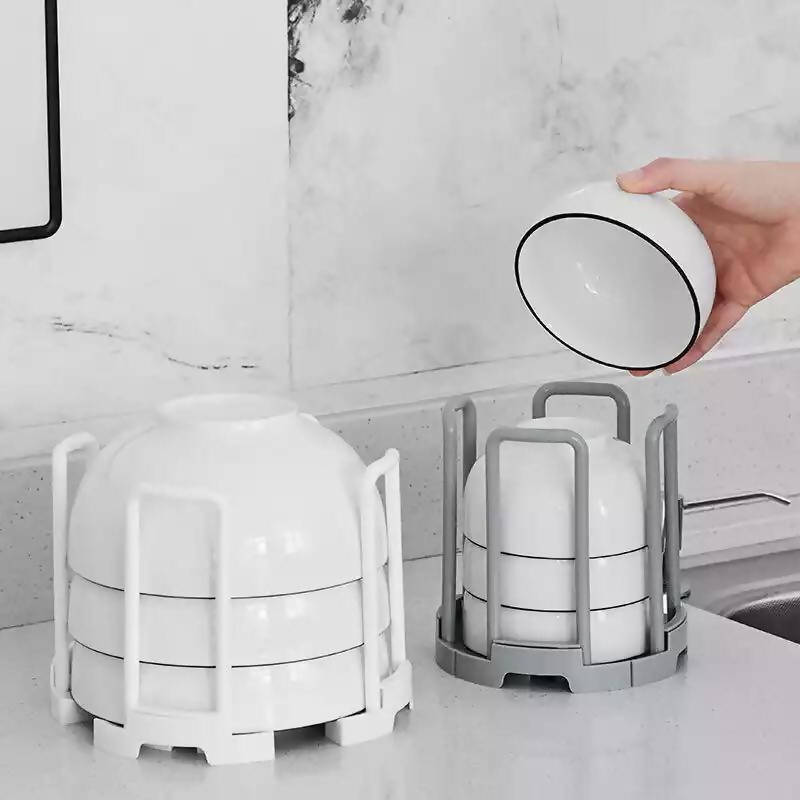 New kitchen retractable drain bowl rack detachable storage rack and multi-functional dish storage rack