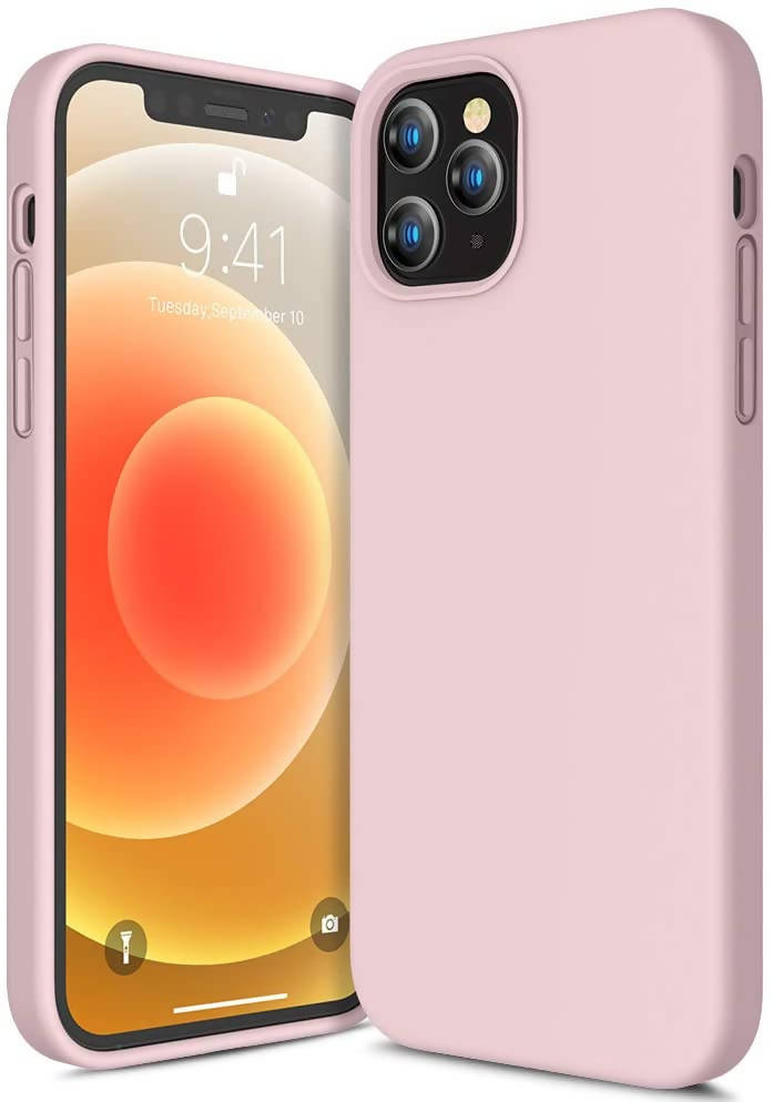 Margoun iPhone 12 & 12 Pro Silicone Case Pink Sand