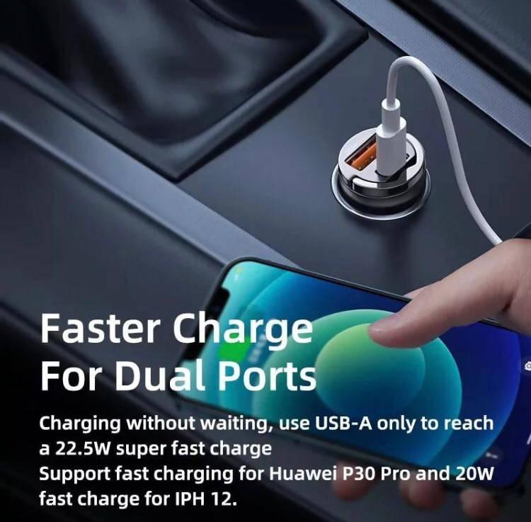 Remax- 45 Watt fast charging PD Car charger