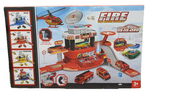 Six-Six-Zero Fire Car Wash Facility Toy