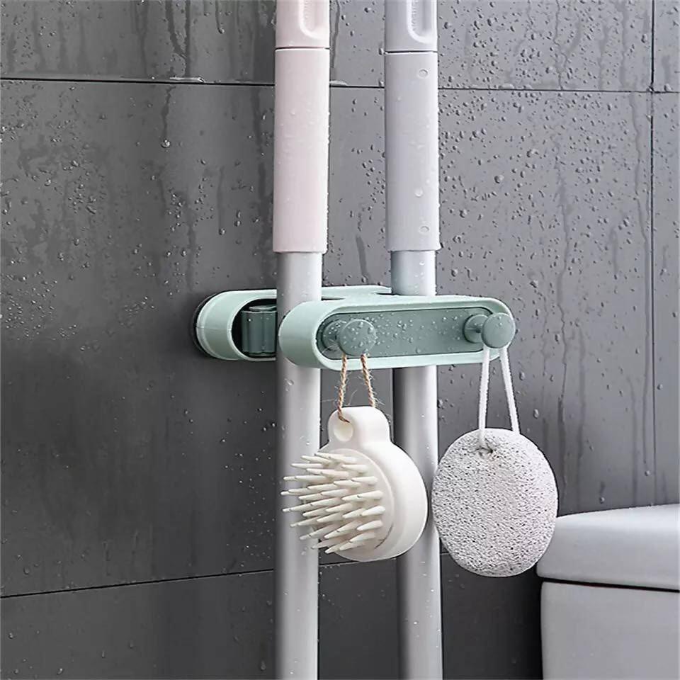 Mop Hooks Multi-Purpose RackBrush Broom Hanger Hook Wall Mounted Mop Organizer Holder Kitchen Strong Hooks Seamless Hook