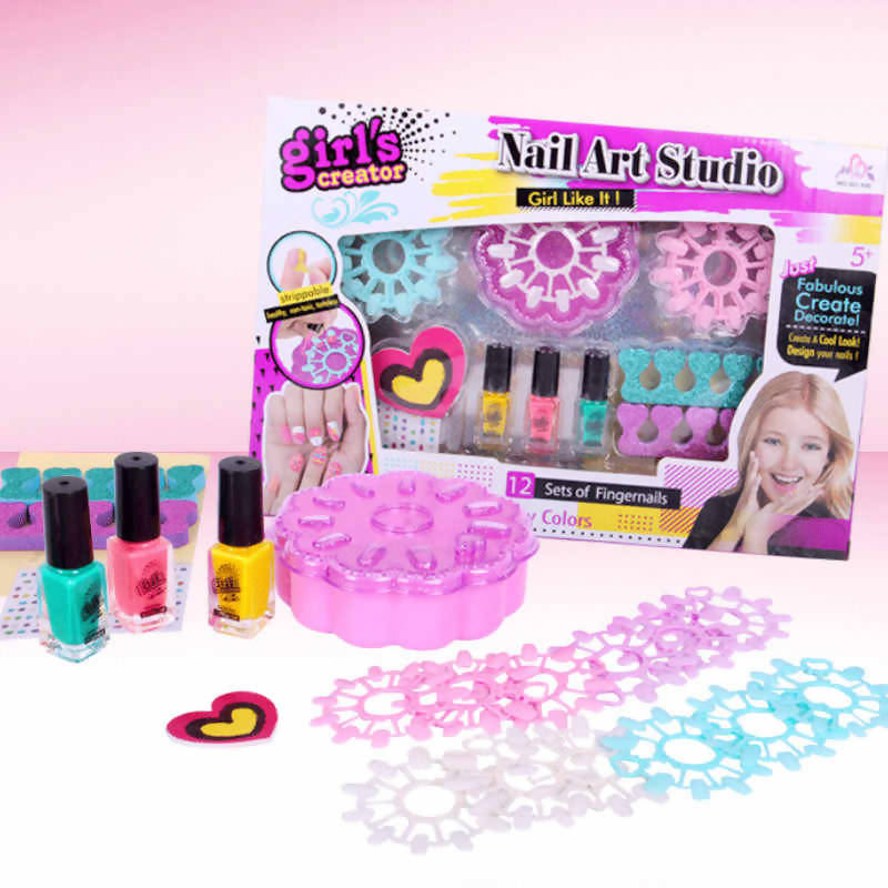 Girl Nail Stickers DIY Kids Toys