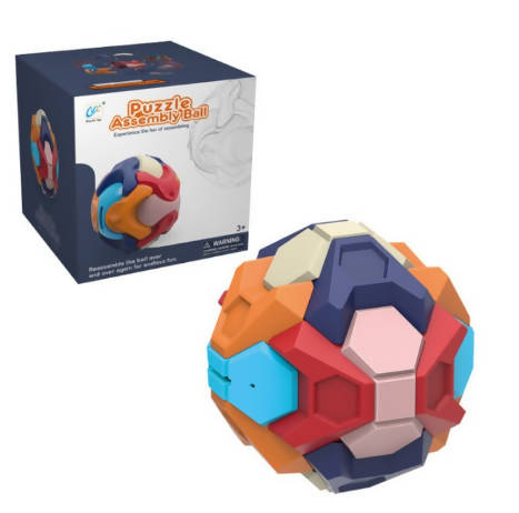 3D Luban Building Block Ball Assembled Coin Bank Early Childhood Education Disassembly Building Block Ball Intelligence Game Toy