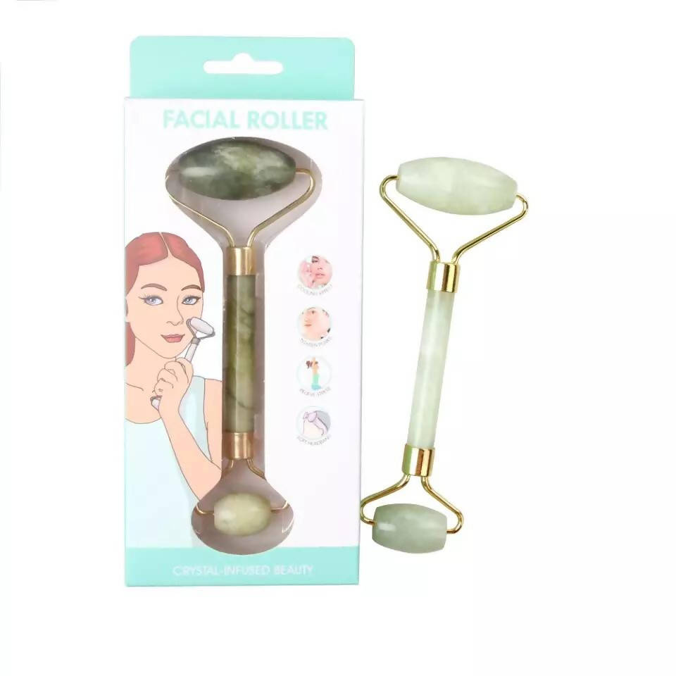 Facial Massage Face Lift Hands Body Skin Eye Face Neck Thin Relaxation Roller Double Heads Jade Stone Slimming Skin Board