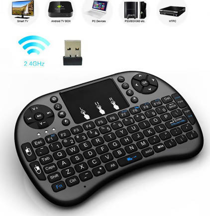 Keyboard 2.4ghz 83 Keys Wireless I8 English Version Mini For Android Black