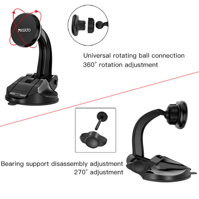 Yesido C54 Magnetic Car Phone Holder Black