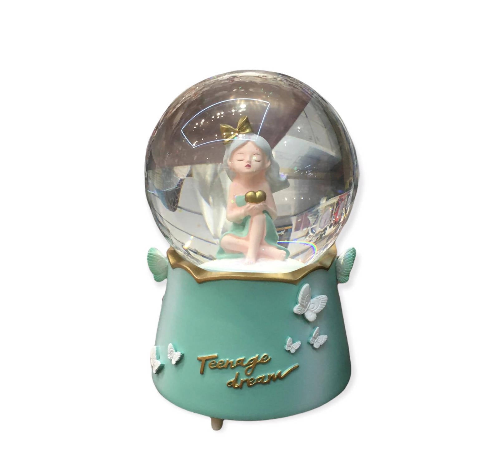 Creative Music Box Crystal Ball With Snow Music Decoration