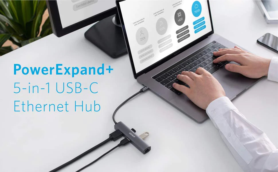 Anker 5-Port USB-C Multimedia Hub | Adapters & Charging Cables | Best USB Hub in Bahrain | Halabh.com