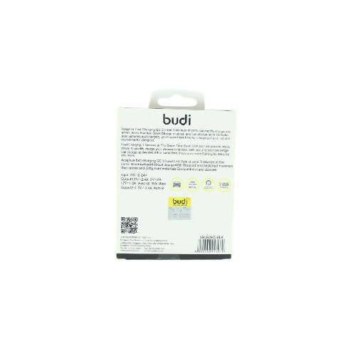 Budi M8J626Q Auto Id 3 USB 3.0 Car Charge-BLACK