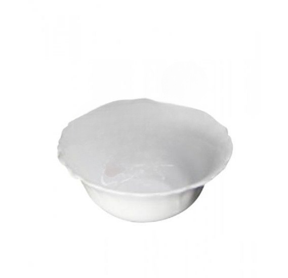 Flamingo Opal Ware Salad Bowl 5 Inch White