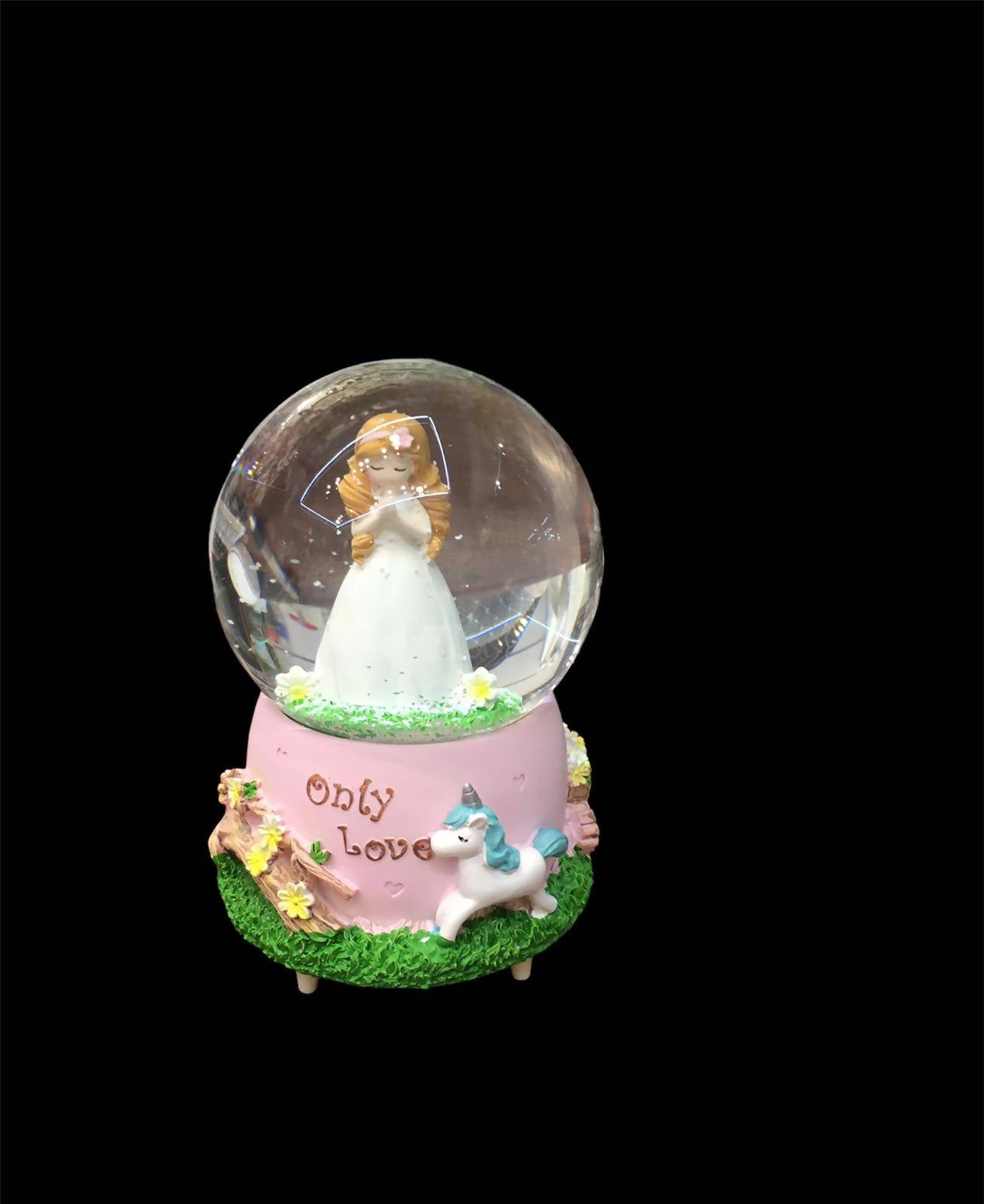 Creative Music Box Crystal Ball With Snow Music Decoration