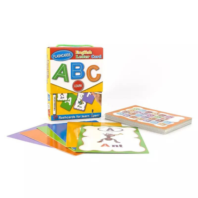 Letter English Flash Card Handwritten Cognitive Card Early Development Learning Educational Toy For Children Kid