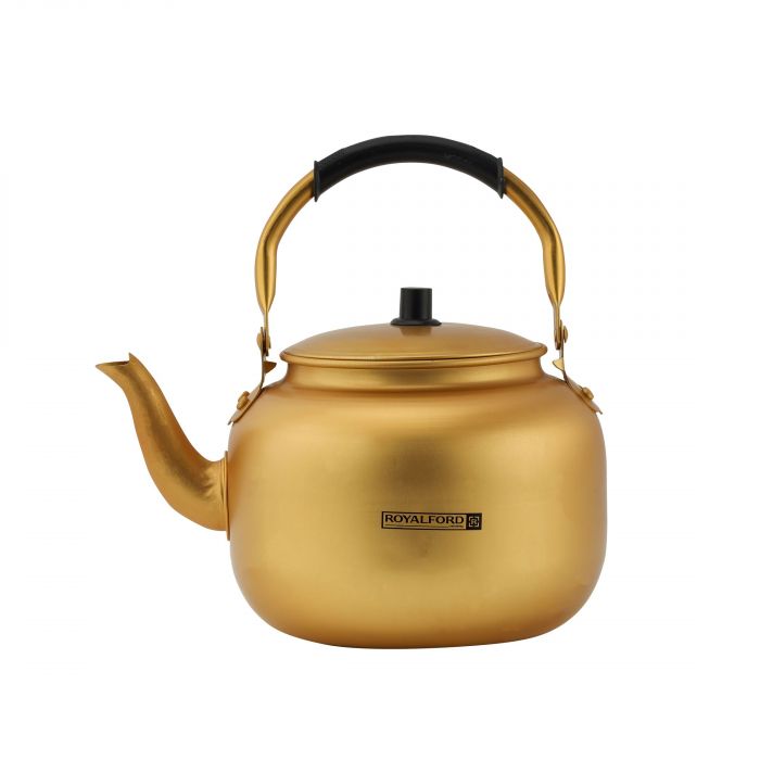 Buy Royalford Golden-Finish Aluminum Tea Kettle | Best Tea Kettle