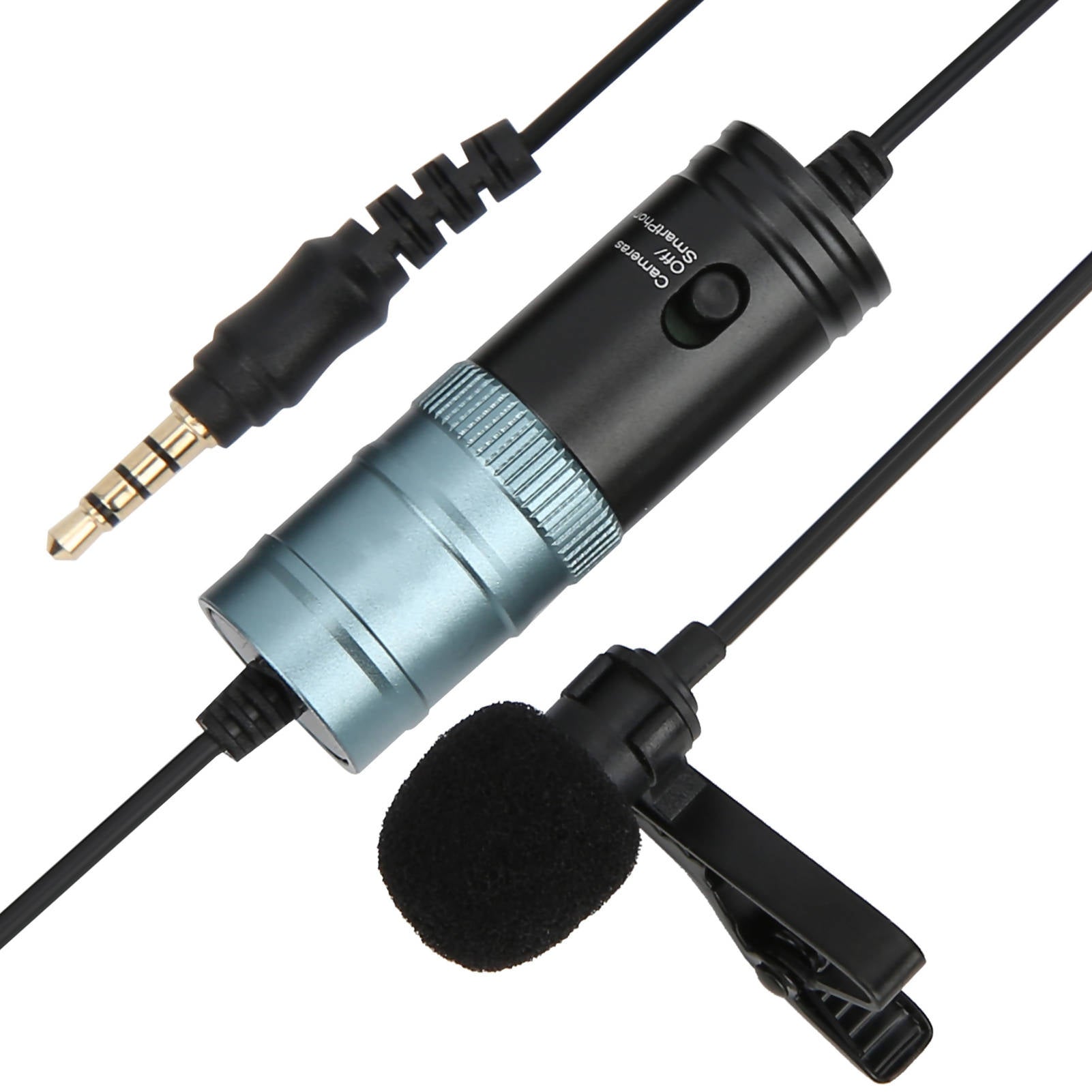 Wchiuoe Lavalier Microphone Collar Clip 360 Degree Surround Sound Pickup Professional Sound Recording Microphone Core