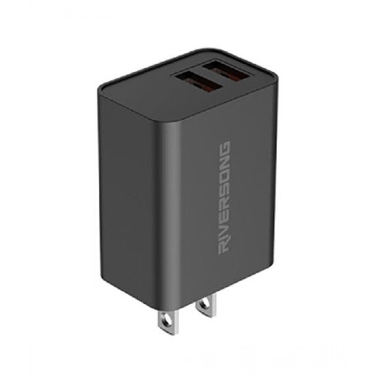 Riversong 2 Port 2.4A 5V Charger Adapter Black