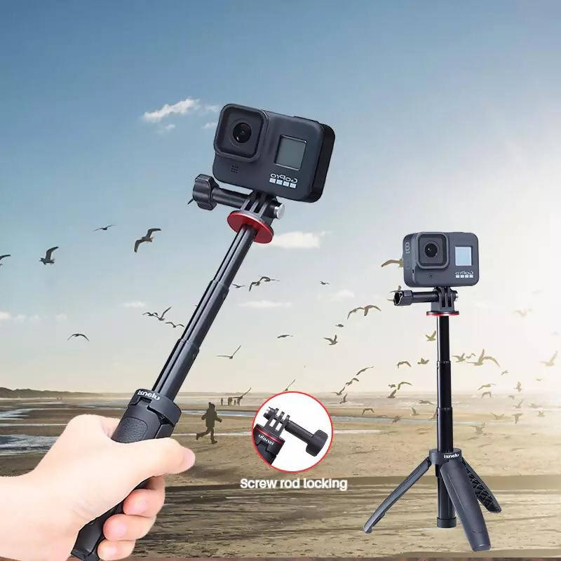 Ulanzi MT-09 Extend Gopro Vlog Tripod Mini Portable Tripod for Gopro Hero 10 9 8 7 Black Session SJCAM YI DJI Osmo Action Camera