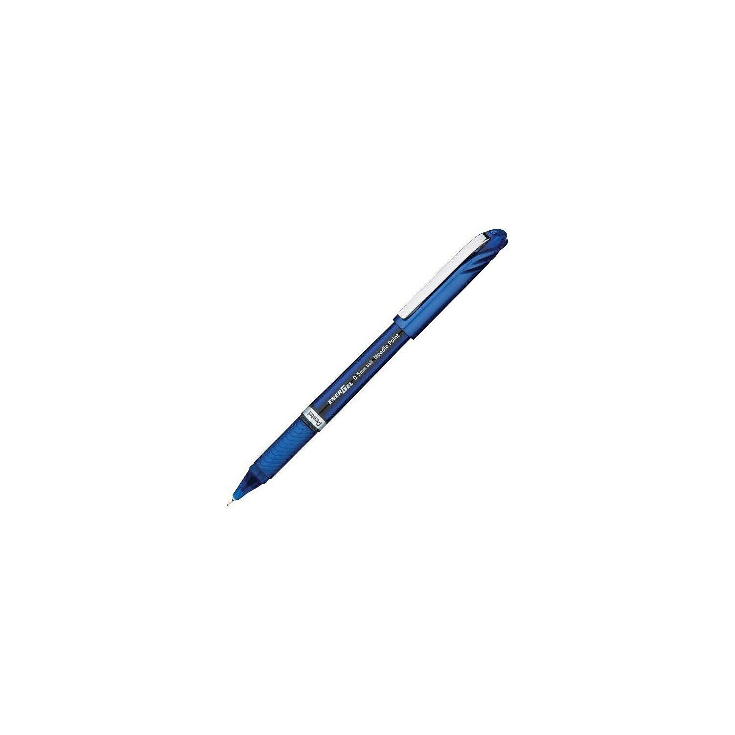 Pentel EnerGel NV Liquid Gel Pen 5mm Blue Barrel Blue Ink