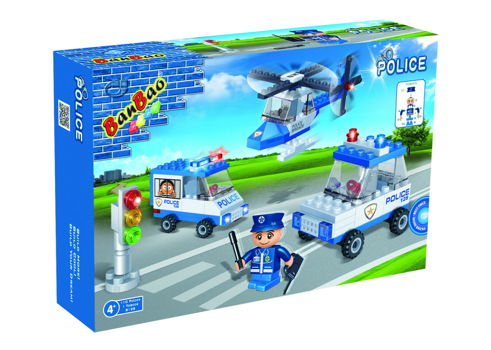 Banbao Police and Vehicles Set Series 110Pcs