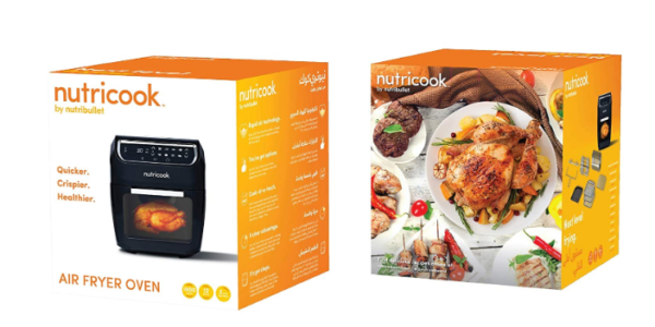 NutriCook Air Fryer | Capacity 12L | Power 1800W | Color Black | Best Kitchen Appliances in Bahrain | Halabh