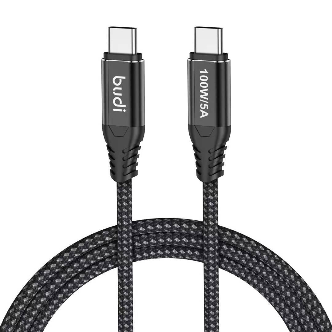 Budi Charge Sync Cable USB Type C Black