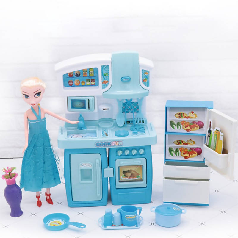 Kitchen Set With Doll