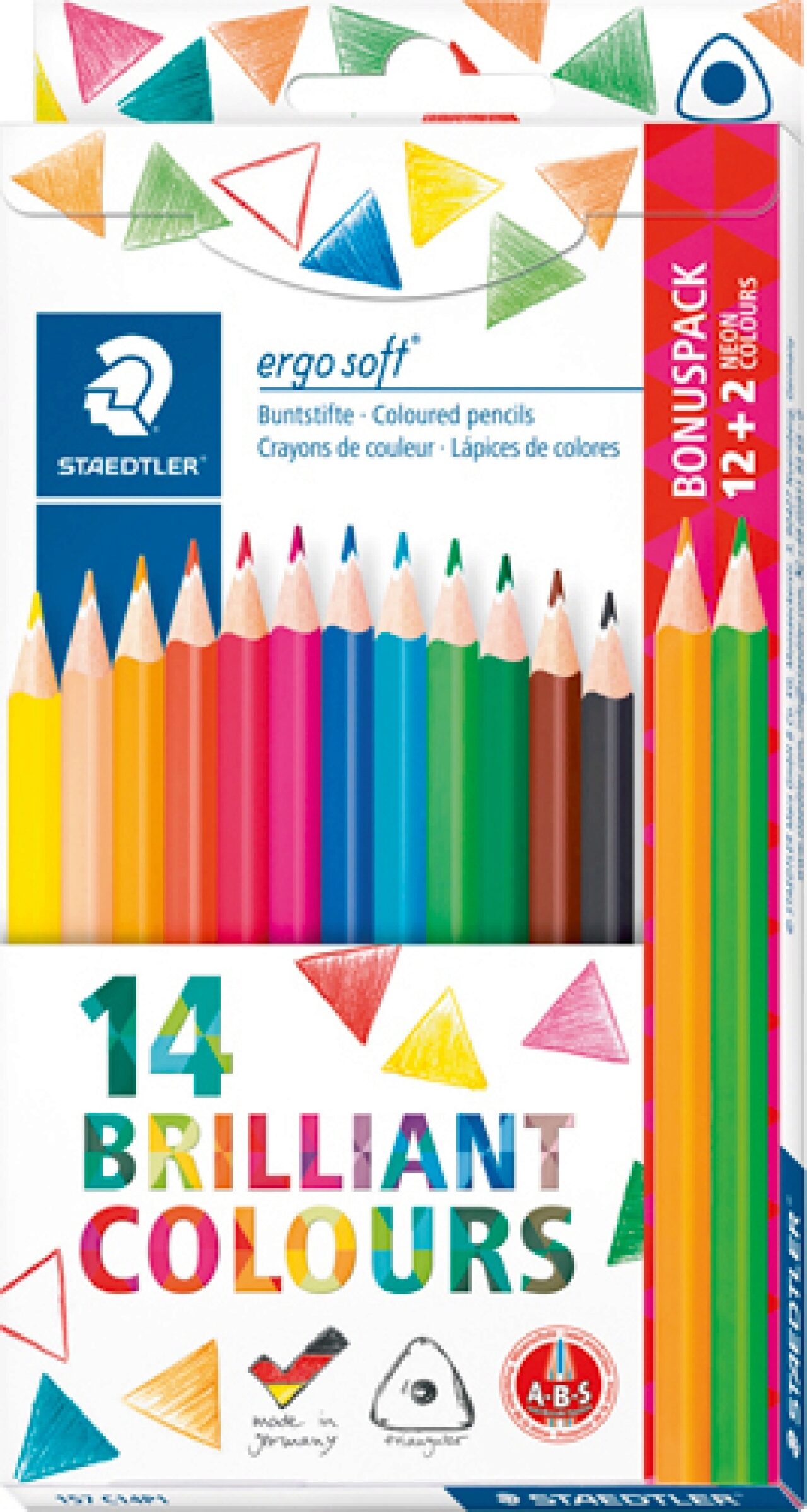 Staedtler 24 Piece Ergosoft Brilliant Color Pencil Set ST Multicolour