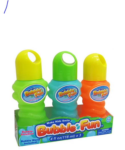 P.Joy Bubble  Water  Set 3 4oz Bd1.810