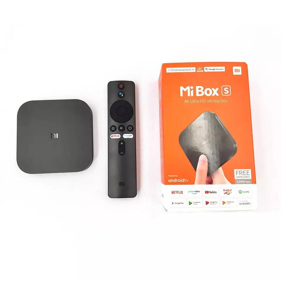 Global Xiaomi Mi TV Box S 4K HDR Android TV 8.1 Ultra HD 2G 8G WIFI Google Cast Netflix IPTV Set top Box 4 Media Player