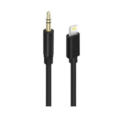 Budi Lightning Connector to AUX Cable 150LXA Black