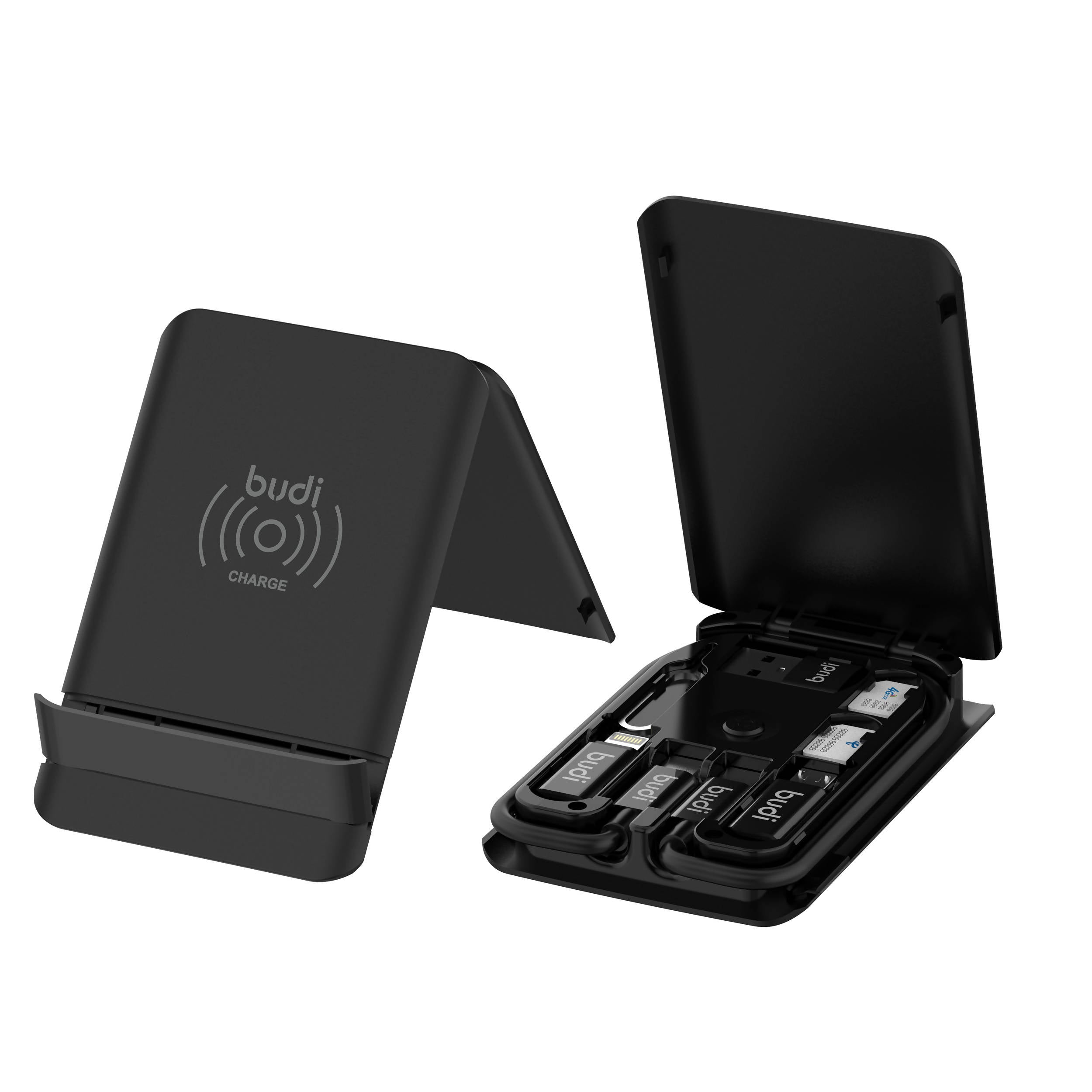 Budi 5W Wireless Fast Charger Black