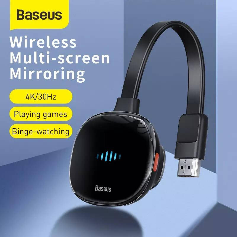 Baseus Wireless Display Adapter Dual Mode Connection Wireless Multi-screen Mirroring Adapter for TV Computer Display Car