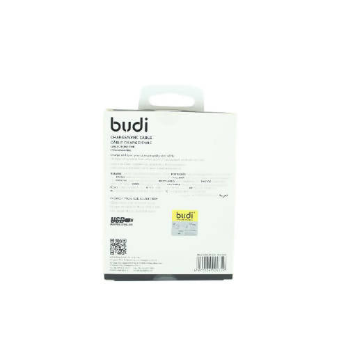 Budi M8J150M09 USB Micro 3M 2.4A Faster-BLACK