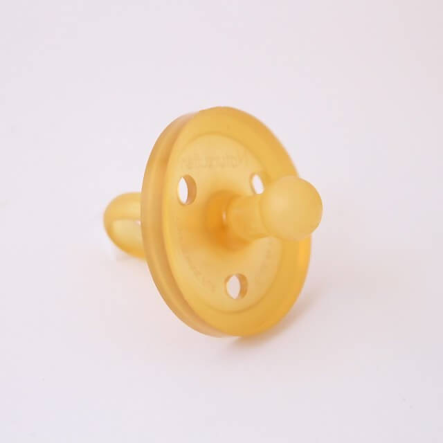 Natursutten BPA Free Natural Rubber Pacifier Rounded Yellow