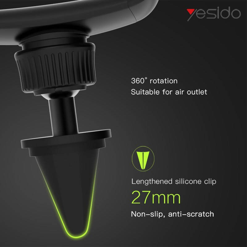 Yesido Universal Car Phone Holder Stand Black