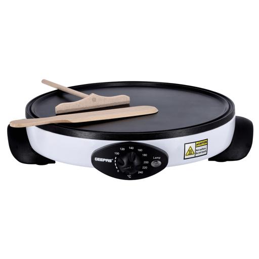 Geepas Crepe Maker 13 Die Cast Aluminum Baking Plate