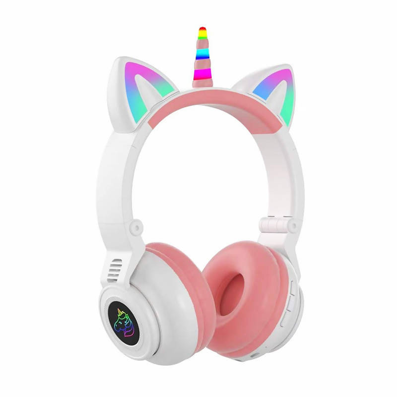 Unicorn Headset Wireless Headphone With Microphone White